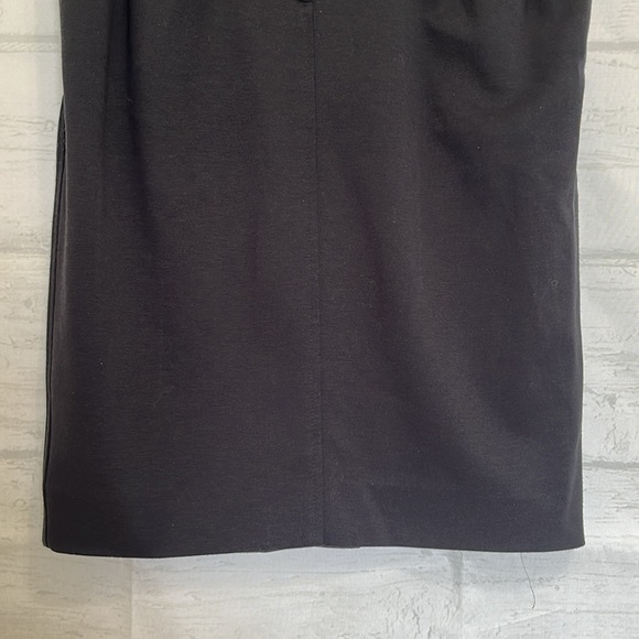 Anthropologie Maeve Double Belt Black Pencil Skirt with pockets Size 6 - Picture 3 of 12